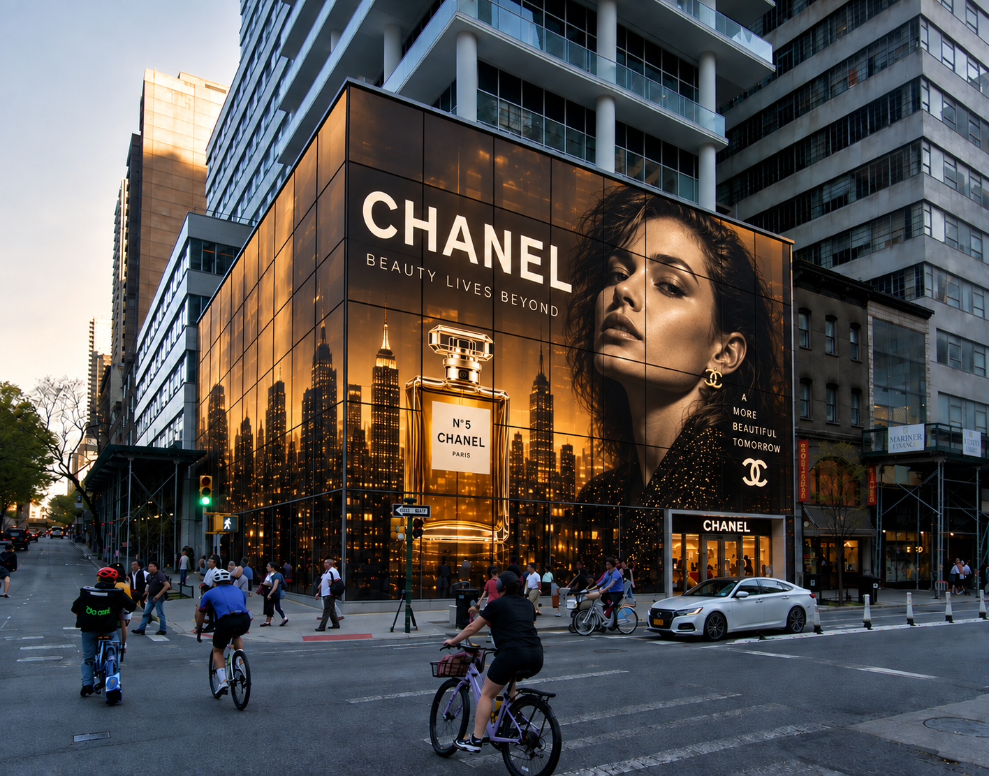 Chanel storefront campaign