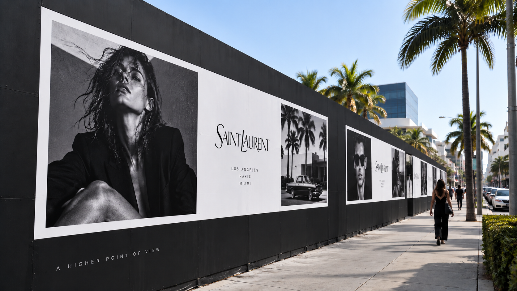 Saint Laurent barricade campaign